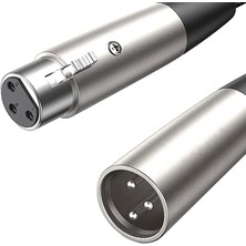 Runto Xlr Mikrofon Kablosu Uzatma Kablosu Naylon Örgülü Mikrofon Için Esnek 1m (Yurt Dışından)