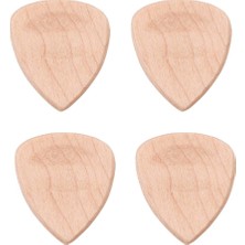 Runto 4 Parça Doğal Ahşap Akustik Gitar Pick Plectrum Kalp Şekli Seçtikleri (Yurt Dışından)