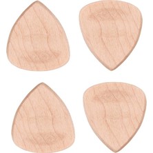 Runto 4 Parça Doğal Ahşap Akustik Gitar Pick Plectrum Kalp Şekli Seçtikleri (Yurt Dışından)