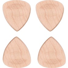 Runto 4 Parça Doğal Ahşap Akustik Gitar Pick Plectrum Kalp Şekli Seçtikleri (Yurt Dışından)