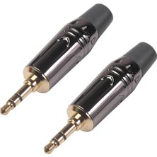 Runto 2 Adet 3.5mm Stereo Erkek Fiş Altın Kaplama Kulaklık Sesi (Yurt Dışından)