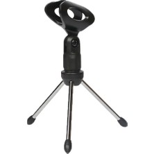 Runto 28-30MM Mikrofon Için Evrensel Ayarlanabilir Masa Mikrofon Mikrofon Standı Tripod (Yurt Dışından)