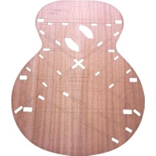 Runto 43 Inç Ahşap SJ200 Varil Gitar Vücut Şablonu 2.5mm Kalınlığı Gitar Parçası (Yurt Dışından)