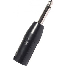 Runto 3 Pin Xlr Erkek 6.35MM Erkek Mono Adaptör Mikrofonuna (Yurt Dışından)