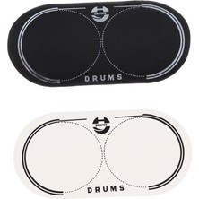 Runto Drumheads Aksesuar Beyaz Için 2 Pc Çift Bas Drum Yaması (Yurt Dışından)