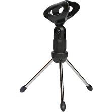 Runto Katlanabilir Mini Masaüstü Mikrofon Tripod Standı, Mikrofon Klipleri ile Ayarlanabilir Yükseklik (Yurt Dışından)