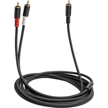 Runto Rca Erkek - 2rca Erkek Ses Kablosu Y Adaptör Splitter Stereo Kordon Ev Ses Için 5m (Yurt Dışından)