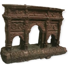 Cnc Pet Fanus Akvaryum Süsü Dekoru Aksesuarı Peyzaj Roma Kütüphane 9X3X6CM
