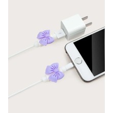 Dream Butik Mor Fiyonk Kablo Koruyucu