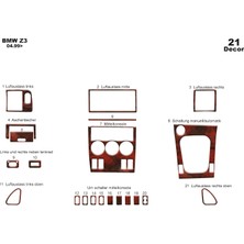meriç cockpit design Meriç® Bmw Z3 Ön Torpido Kaplama Maun 21 Parça 1999-2005