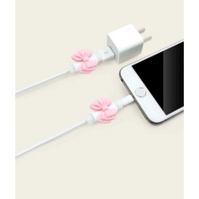 Dream Butik 2li Fiyonk Kablo Koruyucu Pembe