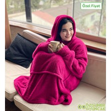 Ayıcı Oyuncak Welsoft Peluş Polar Giyilebilir Battaniye Pijama