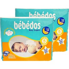 Bebedos 2'li Junior Bebek Bezi 64'lü Set