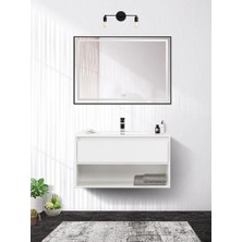 Riolight  Retro Modern Vintage Siyah 2XE27 Duylu Ayna Üstü Duvar Aplik