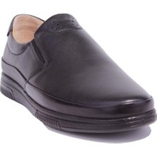 Dagoster DMA08-429 Siyah Ortopedik Günlük Erkek Deri Ayakkabı