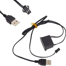 Kanisti Neon Beyaz 5 Metre Ip Aydınlatma 5 V USB Adaptörlü