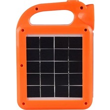 Kanisti HB-6399A Cob Ledli Solarlı 3 Kademeli USB Çıkışlı Şarjlı Işıldak Fener (2 Parça Ampulü Unutma)