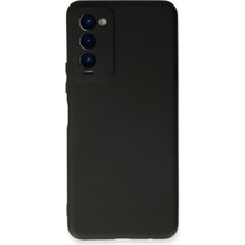 Kılıfmania Tecno Camon 18P ile Uyumlu Kapak Kamera Korumalı Mat Siyah Yumuşak Silikon Kılıf