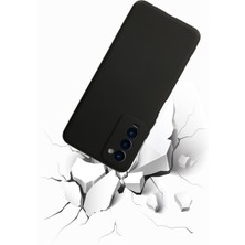 Kılıfmania Tecno Camon 18P ile Uyumlu Kapak Kamera Korumalı Mat Siyah Yumuşak Silikon Kılıf