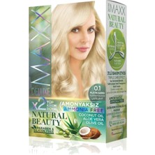2 Paket Natural Beauty Amonyaksız Saç Boyası 0.1 Platin Sarısı