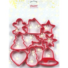 Queen Aksesuar Ithal Yılbaşı Model 9parça Büyük Kurabiye Kalıbı Seti