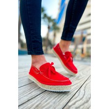 Shoecide SHCH311 Espadril Erkek Ayakkabı Kırmızı