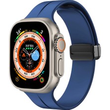 noktaks - ​​​Apple Watch Ultra 49mm - Kordon Silikon Kordon - KRD-84 - Mavi - T26622