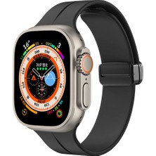 noktaks - ​​​Apple Watch Ultra 49mm - Kordon Silikon Kordon - KRD-84 - Siyah - T26622