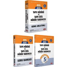 Data Yayınları 2023 GYS Tapu Kadastro Tapu Müdürü ve Tapu Sicil Müdür Yardımcısı Konu - Soru - 5 Deneme 3'lü Set Görevde Yükselme