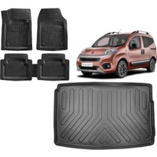 Team Car Fiat Fiorino 2011 Model Halı Zemin 3D Bagaj Havuzu+3d Havuzlu Paspas