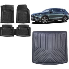 Team Car Seat Tarraco 5 Koltuk 2019 Model Bagaj Havuzu+3d Havuzlu Paspas