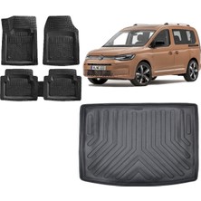 Team Car Volkswagen Caddy 2023 Model 3D Bagaj Havuzu+3d Havuzlu Paspas