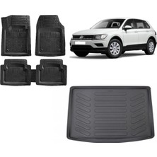 Team Car Volkswagen Tiguan Alt Kademe 2023 Model 3D Bagaj Havuzu+3d Havuzlu Paspas