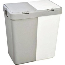 Motek Çift Gözlü Kirli Çamaşır Sepeti 80 Litre Katlanabilir File Yapısı ile Pratik Kullanım
