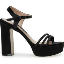Nine West Mutle  3fx Siyah Kadın Topuklu Sandalet