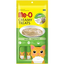 Me-O Kremalı Mavi Yüzgeçli Orkinos Balıklı Kedi Sıvı Ödül Maması 4X15 gr
