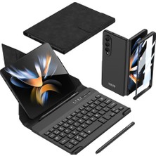 ZORE Galaxy Z Fold 4 Kılıf Standlı Bluetooth Klavyeli  Kıpta Keyboard Set Kılıf