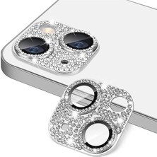 Glitz Apple iPhone 12 Taşlı Parlak Renkli Kamera Koruyucu Lens Koruma