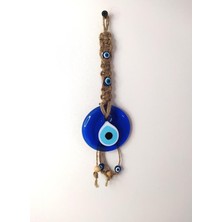 HD Marketim Cam Nazar Kötü Göz Kovucu Hand Made Ağaç Duvar Dekorasyonu Hasır Nazarlık Duvar Ağaç Ev Süsü