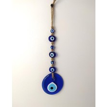 HD Marketim Cam Nazar Kötü Göz Kovucu Hand Made Ağaç Duvar Dekorasyonu Hasır Nazarlık Duvar Ağaç Ev Süsü