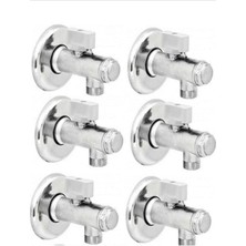 EC Shop Hay Armatür 6'lı Filtreli Taharet Batarya Musluk Alt Bağlantı Taharet Seti Aynalı Taharet Musluğu