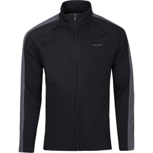 Calvin Klein Erkek Sweatshirt 40JC215-001 Uzun Kol Düz Renk Siyah Kumaş Özellikleri ile S Beden