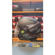 Jiekai JK-526 Güneş Vizörlü Yarım Motosiklet Kaskı/h1-F1