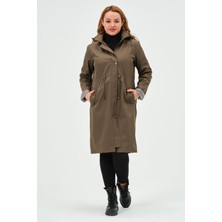 Glr & Gym Berinay Büyük Beden Araboy Kadın Trençkot