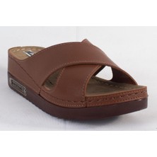 Dagoster DZA37-3029 Taba Günlük Ortopedik Kadın Terlik