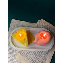 Yeyu Candles Cheese And Lip Candle Soywax (Kokulu Mum Set)