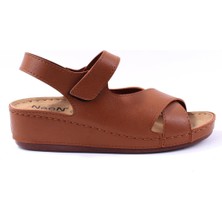 Dagoster DZA37-1810 Taba Günlük Ortopedik Kadın Sandalet