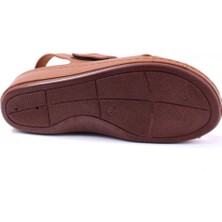 Dagoster DZA37-1810 Taba Günlük Ortopedik Kadın Sandalet