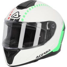 Acerbis Krapon 22-06 Kask Beyaz Yeşil