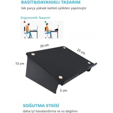 Newolexx Metal Laptop Standı Notebook Soğutucu Laptop Sehpası -Siyah